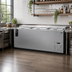 Thumbnail image #2 for Hoshizaki 80-Inch Three-Section Reach-In Bottle Cooler with Side-Mount Self-Contained Refrigeration