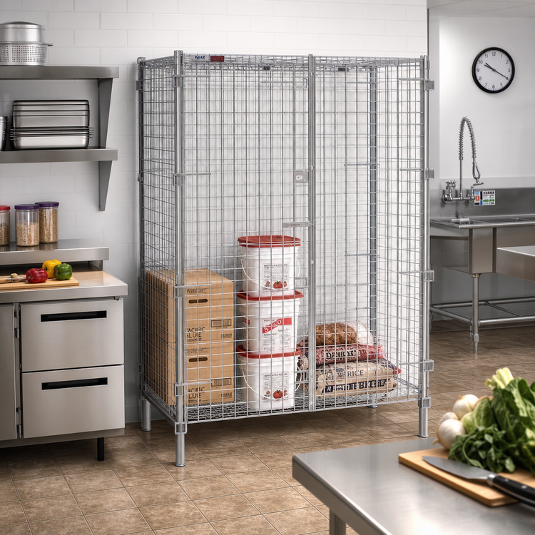 Product image #2 for Eagle Group QuadTruss SC3060S 63-1/4"W Stationary Stainless Steel Security Unit