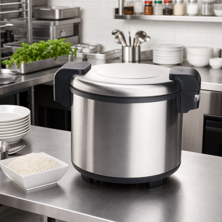 Product image #2 for Electric 100-Cup Countertop Rice Warmer with Hinged Lid