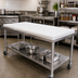 Thumbnail image #2 for John Boos 72 x 30 x 1 Inch Reversible Poly Replacement Work Table Top