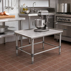 Thumbnail image #2 for John Boos GS6-3624SBK Stainless Steel Equipment Stand, 24"W x 36"D x 24"H, 16-Gauge Type 300 Top, Knocked-Down