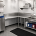 Thumbnail image #2 for John Boos Pro-Bowl Corner Clean Dishtable, 60-Inch Machine-to-Corner x 72-Inch Corner-to-End, Left-to-Right, 14-Gauge Stainless Steel