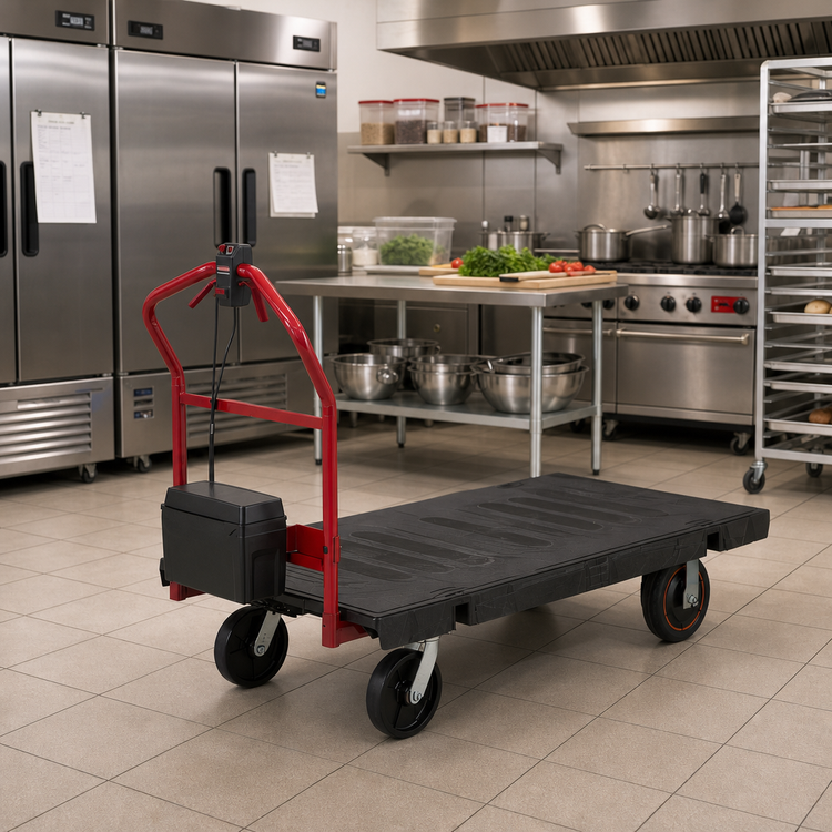 Product image #2 for Rubbermaid Commercial Products Power Kit for Large 30 x 60 Platform Truck, 1000 lb. Capacity