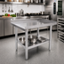 Thumbnail image #2 for Omcan 15-Inch x 30-Inch Stainless Steel Equipment Stand with Undershelf