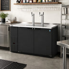 Thumbnail image #2 for Hoshizaki DD59 Two-Section Direct Draw Draft Beer Cooler, 59.5 in Wide, 18.45 cu. ft., Holds 2 Half Kegs