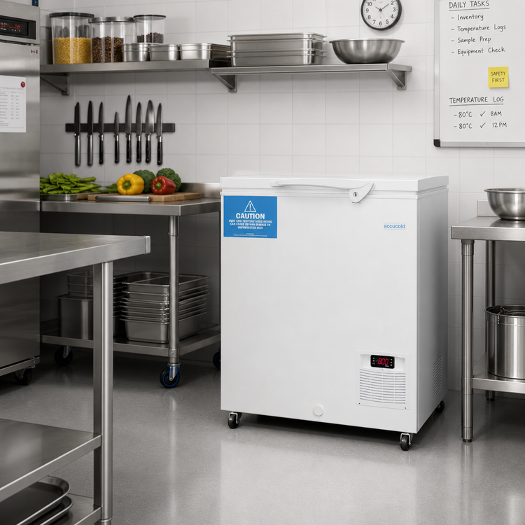 Product image #3 for Accucold LAB11 Ultra-Low Temperature 4.8 cu.ft. Commercial Chest Freezer