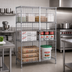 Thumbnail image #2 for Metro Super Erecta Stationary Chrome-Plated Wire Security Cage Shelving Unit