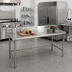 Thumbnail image #2 for Spec-Master 84-Inch x 36-Inch Freestanding 14-Gauge Stainless Steel Work Table with 4-1/2-Inch Backsplash