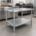 Thumbnail image #2 for Advance Tabco Galvanized Undershelf for 30-Inch x 30-Inch Work Tables
