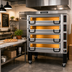 Thumbnail image #2 for PizzaMaster PM 844ED 4-Deck Electric Pizza Oven with Ceramic Clay Stones