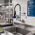 Thumbnail image #2 for T&S Brass EasyInstall Mini Pre-Rinse Unit with 8-Inch Wall Mount Mixing Faucet and 12-Inch Swing Nozzle