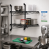 Thumbnail image #2 for Quantum Wall-Mount Double Cantilever Shelving Unit Kit, 2 Shelves, 42 x 12 Inches, Black Epoxy Finish