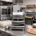 Thumbnail image #3 for DoughXpress DXM-SS-120 Commercial Manual Pizza Dough Press with Heated Upper Platen, 18