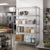 Thumbnail image #2 for Metro Super Erecta Stationary Chrome Plated Starter Wire Shelving Unit, 36