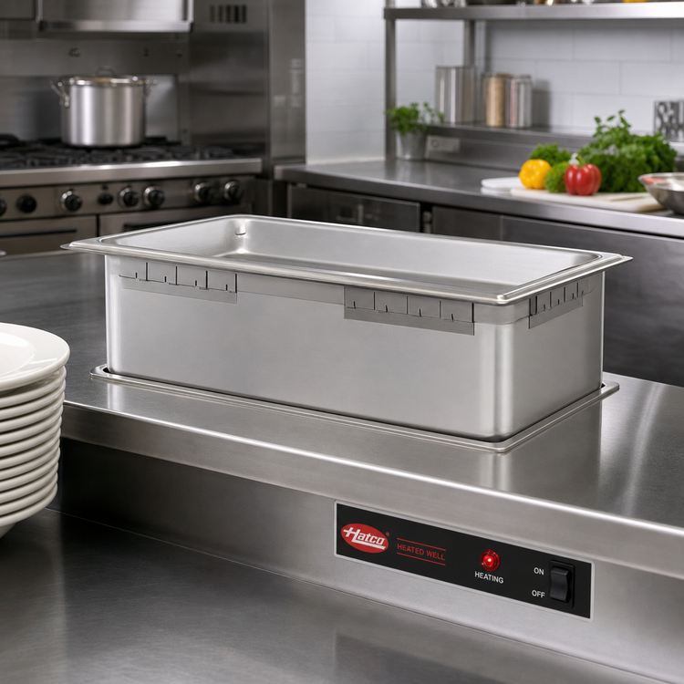 Product image #2 for Hatco Rectangular Drop-In Heated Well, Full-Size Pan, Non-Insulated, Stainless Steel
