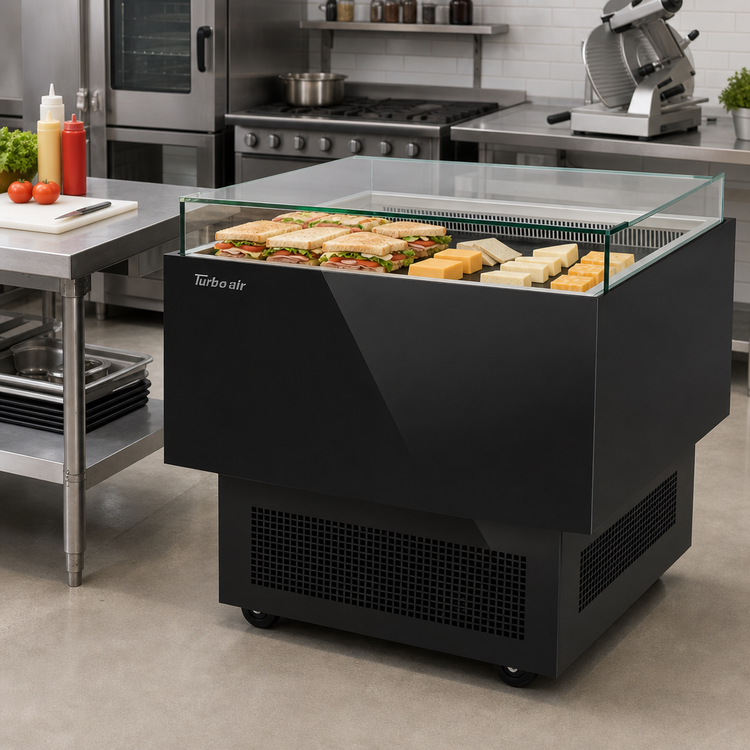 Product image #3 for Turbo Air 30-Inch Open Display Sandwich & Cheese Merchandiser Deli Case