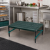 Thumbnail image #2 for QuadPlus Stationary Dunnage Rack with 3-Sided Frame and Louvered Polypropylene Mat, 60 x 24 x 14 Inch, 1000 lb. Capacity