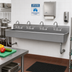Thumbnail image #2 for Advance Tabco 80-Inch 4-Station Wall-Mounted Multiwash Hand Wash Sink with 4 Faucets