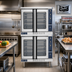 Thumbnail image #2 for Duke 613Q-E4V Double Deck Deep Depth Electric Convection Oven with 8 Inch Legs