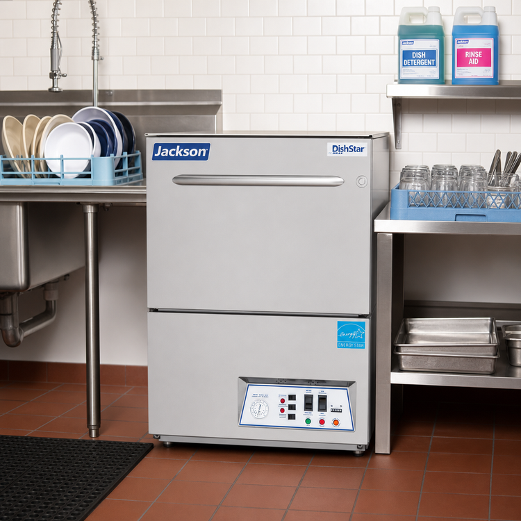 Product image #2 for Jackson DishStar® LT-H Undercounter Low-Temperature Chemical Sanitizing Dishwasher with Sustaining Heater