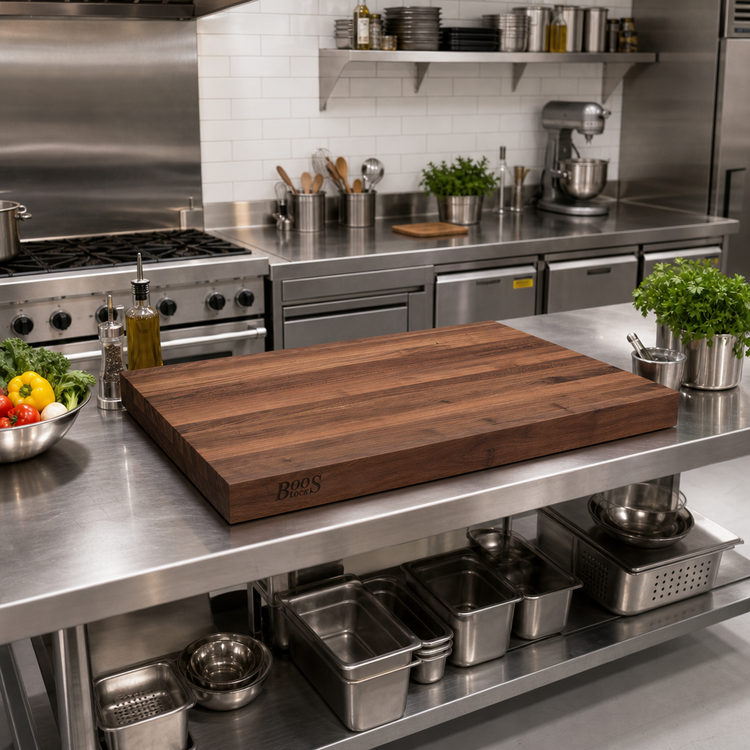 Product image #2 for John Boos Boos Block American Black Walnut Edge Grain Kitchen Countertop