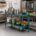 Thumbnail image #2 for QuadPlus 60 x 24-Inch Louvered Green Polymer Shelf Mat with Wire QuadTruss Frame