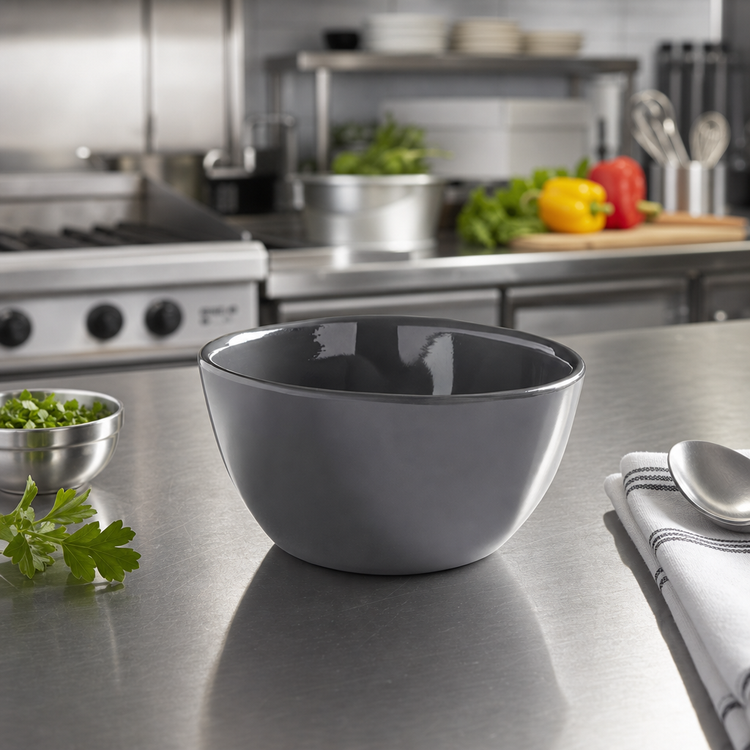 Product image #2 for American Metalcraft Crave Collection Storm 10 oz Black Melamine Bouillon Cup