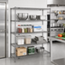 Thumbnail image #2 for Super Erecta Stationary Starter Wire Shelving Unit, 60 x 24 x 63 Inches, 4 Shelves, Gray Epoxy-Coated