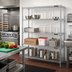 Thumbnail image #2 for Eagle Group 72-Inch Wide 4-Tier Chrome-Plated Wire Shelving Starter Unit