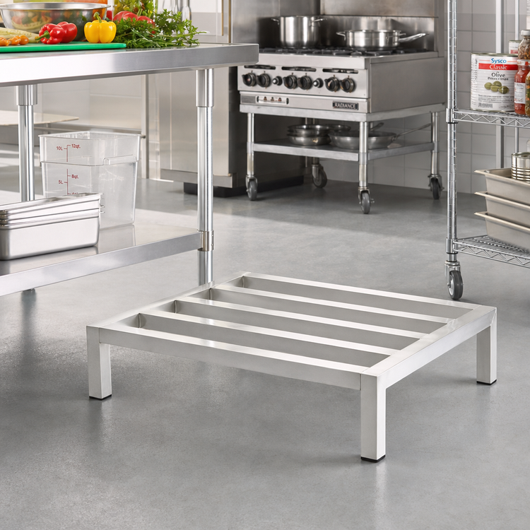 Product image #2 for Panco Tubular Aluminum Dunnage Rack, 36W x 24D x 12H, 2000 lb Capacity