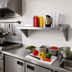 Thumbnail image #2 for New Age Heavy-Duty Solid Wall Shelf, 24 x 15 Inches, 12 Gauge Aluminum