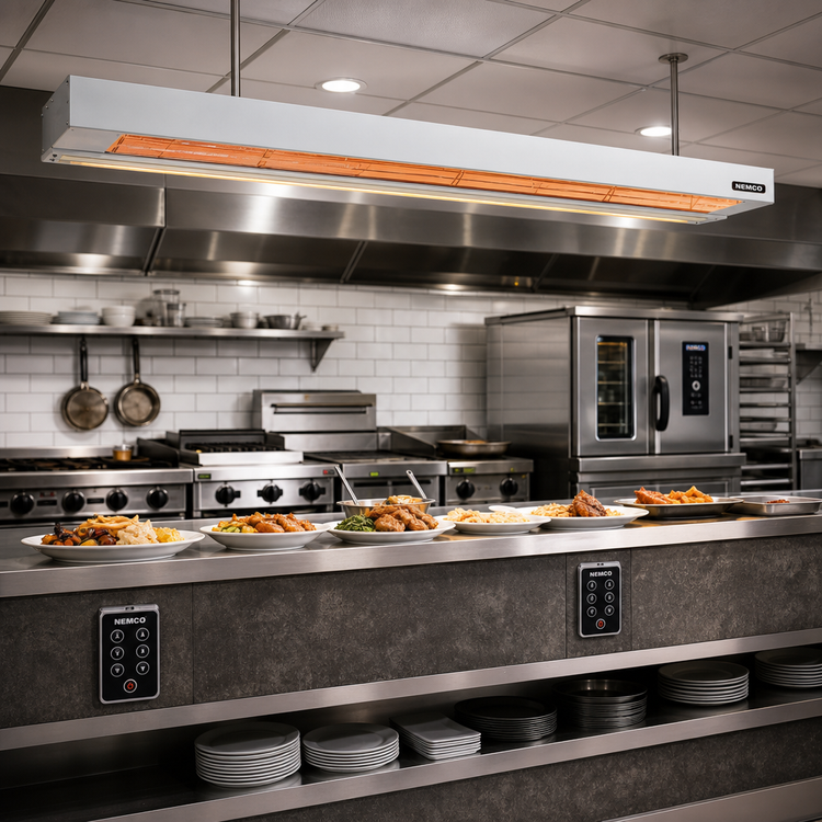 Product image #2 for Nemco 60-Inch Dual Remote-Controlled Infrared Strip Heater, 208V