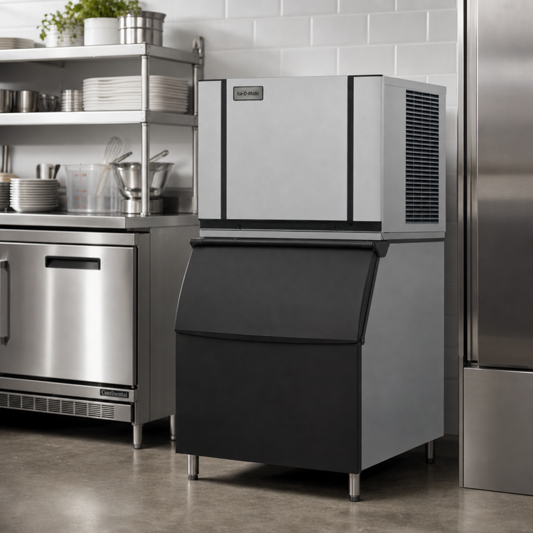Product image #3 for Ice-O-Matic Elevation Series Modular Half-Size Cube Ice Maker, 30-Inch Wide, Water-Cooled, 320 lb/Day