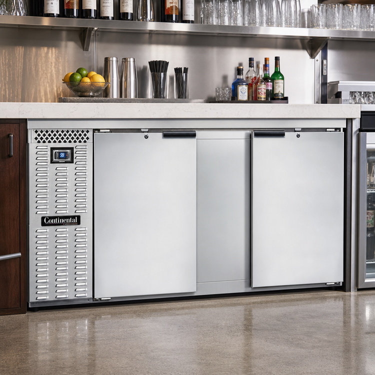 Product image #2 for Continental Refrigerator BB69SNSS 69-Inch Shallow Depth Back Bar Cooler
