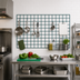 Thumbnail image #2 for Quantum Store Grid 48 x 30 Inch Wall-Mounted Grid Panel, Green Epoxy Antimicrobial Finish