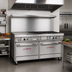 Thumbnail image #2 for Southbend Ultimate 60-Inch Gas Restaurant Range with 4 Star/Sauté Burners, 36-Inch Griddle, Standard Oven and Cabinet Base