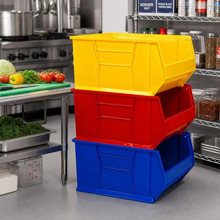 Product image #2 for Quantum Hulk 30-Inch Stackable Polypropylene Shelf Bin
