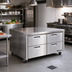 Thumbnail image #2 for Garland Polar Cuisine 72-Inch Remote Freezer Base, 2-Section, 4-Drawer, Stainless Steel