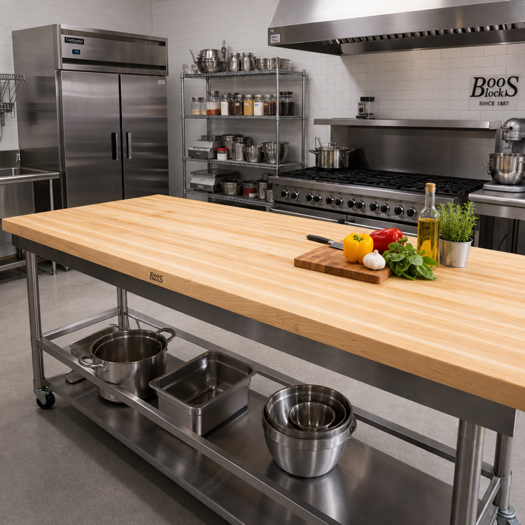 Product image #2 for Boos Block 96-Inch x 36-Inch x 1-1/2-Inch Thick Edge Grain Maple Kitchen Countertop with Oil Finish