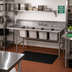 Thumbnail image #2 for Advance Tabco Regaline 4-Compartment Stainless Steel Sink with Left-Hand Drainboard, 20 x 20 x 14 Inch Bowls