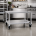 Thumbnail image #2 for New Age 72-Inch x 24-Inch x 24-Inch Open Base Aluminum Equipment Stand with 12-Gauge Removable Top