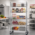 Thumbnail image #2 for Quantum Post Basket Cart with 5 Baskets, 60 x 24 x 80 Inches, Chrome Plated