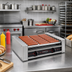 Thumbnail image #2 for Roll-A-Grill Commercial Hot Dog Roller Grill, 10 Chrome Rollers, 27 Capacity, 220V