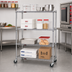 Thumbnail image #2 for Eagle Group 4-Tier Chrome Dolly Truck with 48 x 18 Wire Shelves and 5-Inch Casters