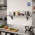 Thumbnail image #2 for Advance Tabco Wall-Mounted Stainless Steel Shelf, 36-Inch W x 18-Inch D, 18 Gauge, Satin Finish, NSF Listed