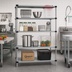 Thumbnail image #2 for Quantum Stationary Solid Stainless Steel Shelving Starter Kit, 48