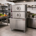 Thumbnail image #2 for Southbend Steam DDA-2S Do-All Dual-Pressure Direct Steam Steamer with 2 Compartments and 36-Inch Cabinet Base
