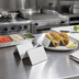 Thumbnail image #2 for American Metalcraft Mini Brushed Stainless Steel Taco Holder, 1 or 2 Compartments