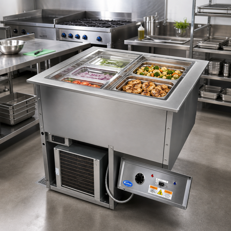 Product image #2 for Drop-In 5-Pan Hot/Cold Combo Well, 208V Electric