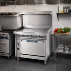 Thumbnail image #2 for Imperial (Middleby) Spec Series IHR-G36-C 36-Inch Heavy-Duty Gas Range with 1-Inch Griddle Plate and Convection Oven